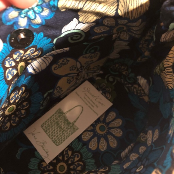 Vera Bradley Sherry bag mod floral blue pattern - Picture 3 of 3
